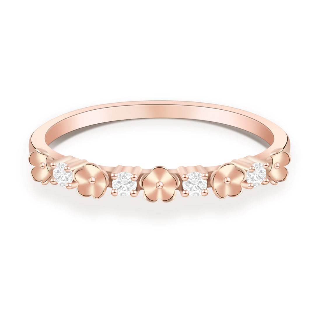 Nature Inspired Floral Shape Wedding Ring