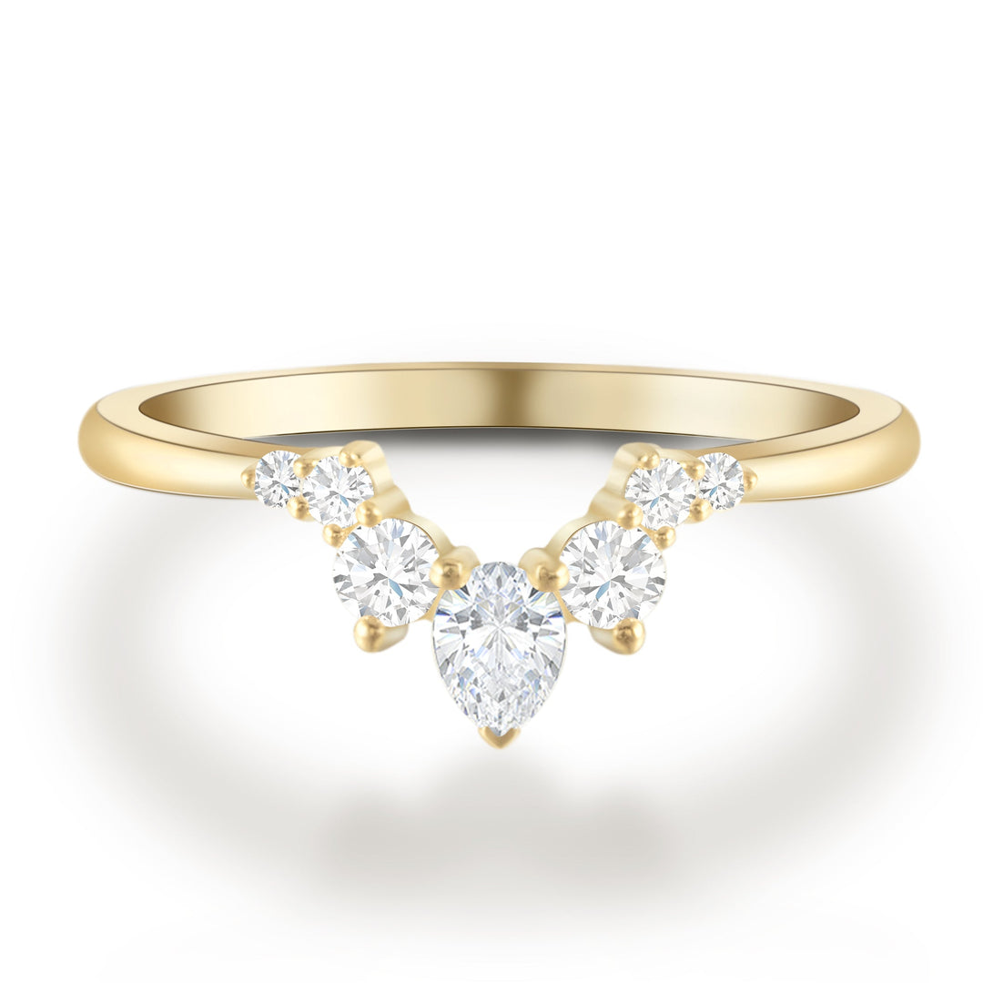 Delicate Oval Cut Engagement Ring Set