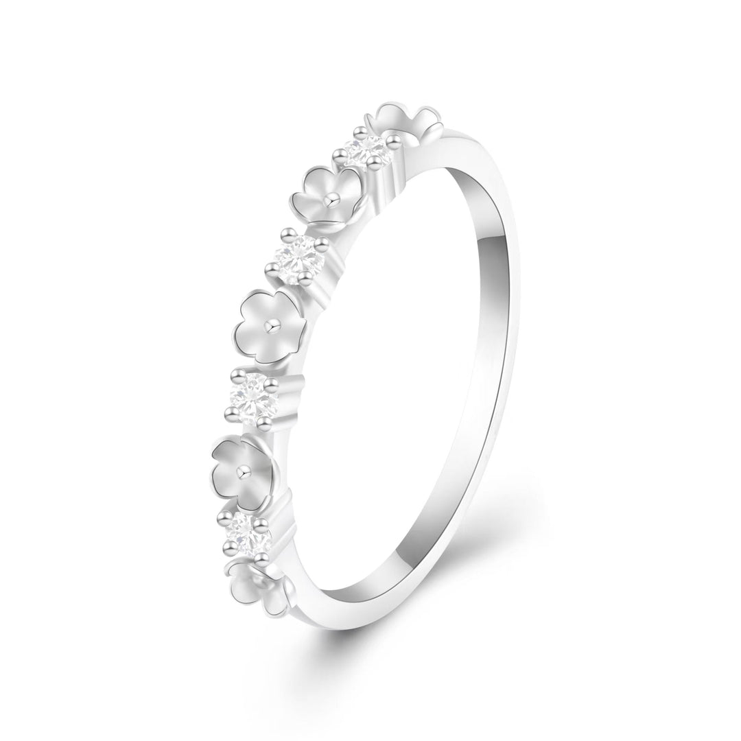 Nature Inspired Floral Shape Wedding Ring