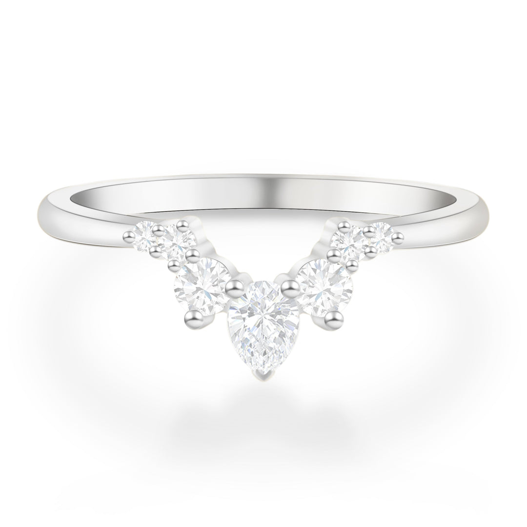 Delicate Oval Cut Engagement Ring Set