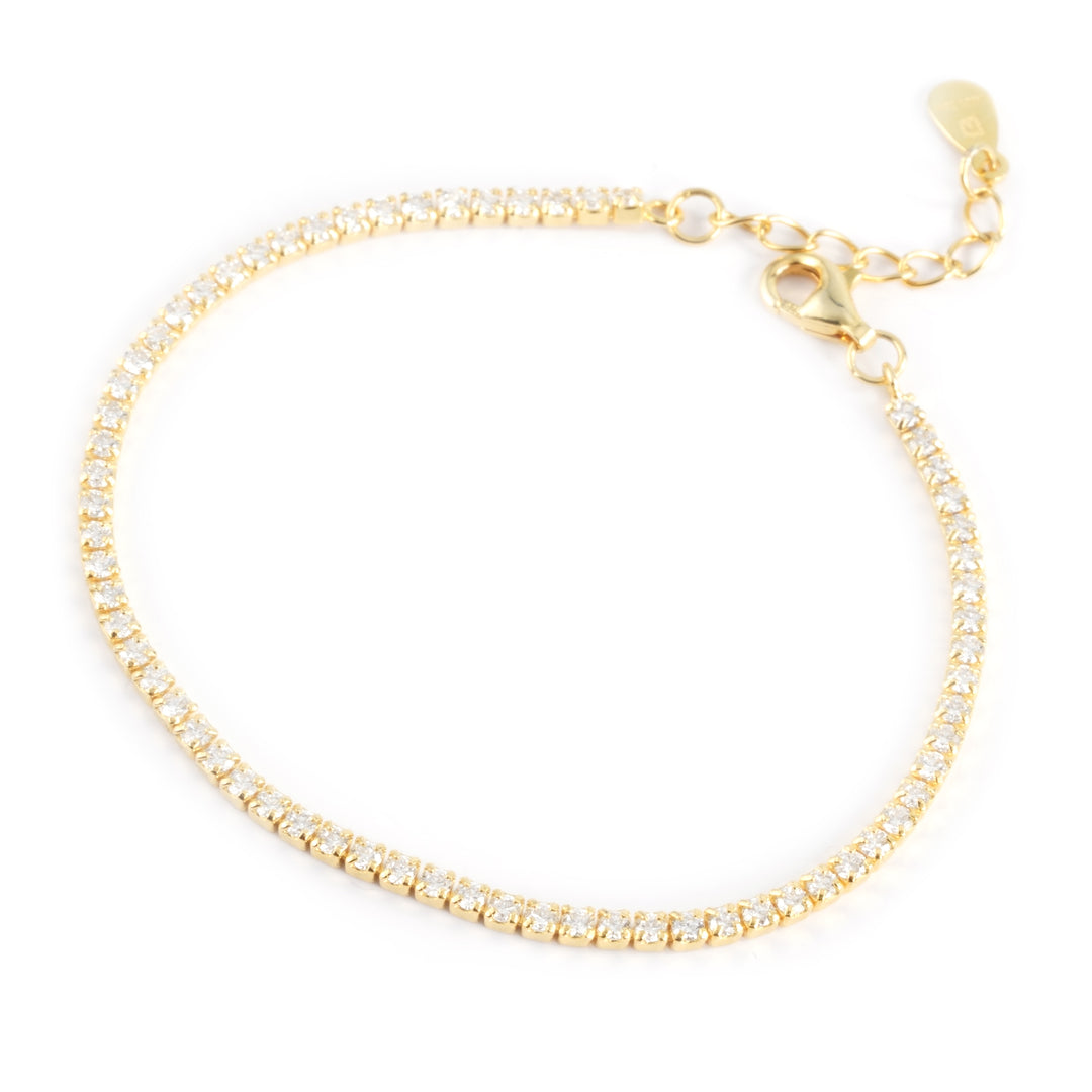 Adjustable Dainty Tennis Bracelet